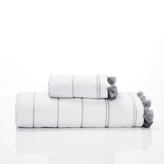 Olivia White towel set of 2