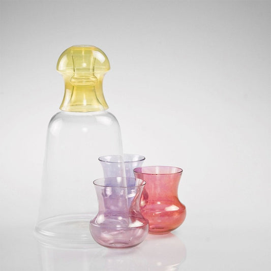Hookka Water Jug With Stopper | Glass Carafe with Lid
