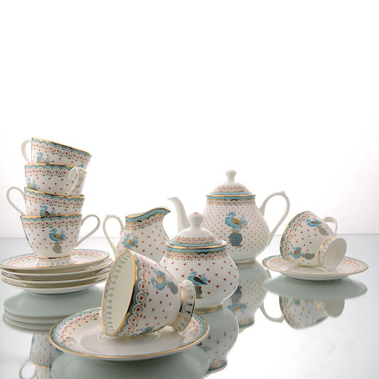 Tea cup set and ceramic jugs