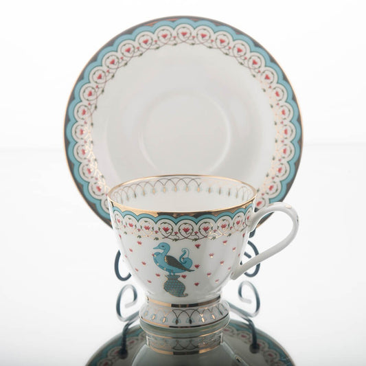 Premium Tea cup and Saucer Set of 2 | Dasara Tea Cup Set