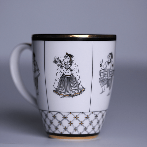 Elegant Byah White Coffee Mug Set of 2