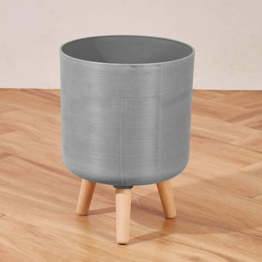 Textured Triad Planter - Grey