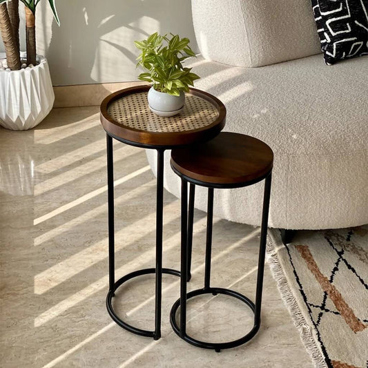 Kovo Rattan Nesting Round Table