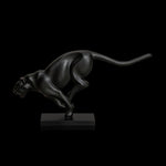 Cougar black sculpture