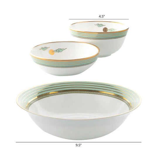 Dimension of serving bowls