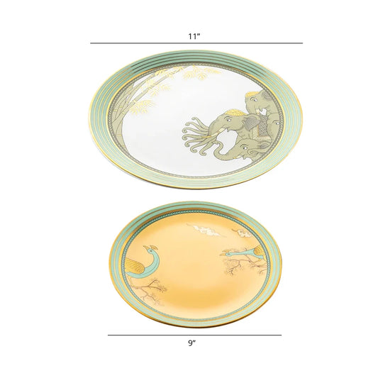 Dimension of dinner plate & side plate