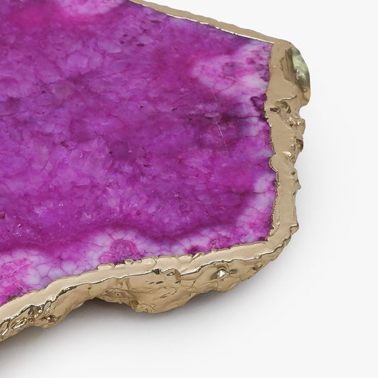 puple ambrosia agate stone platter