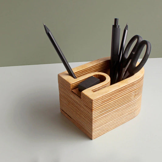 Arch design pencil holder for desk