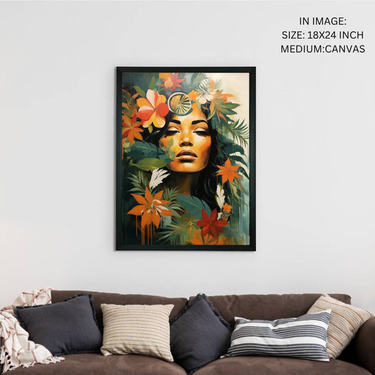 Canvas Floral Wall Art | Flower Wall Decor for Living Room, Bedroom Wall Painting