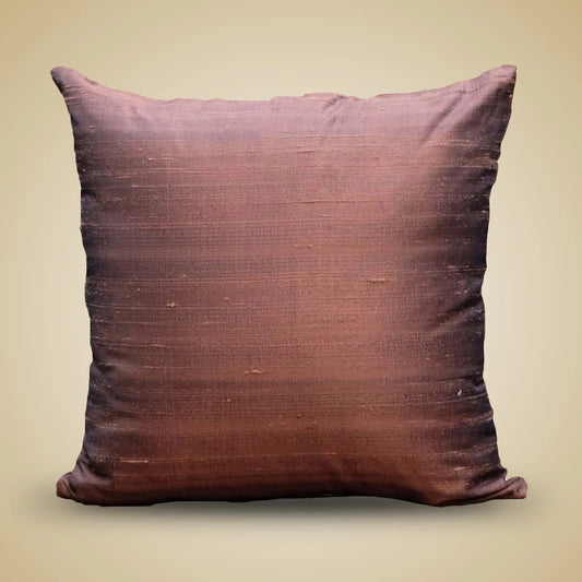 Solid Dark Brown Cushion Covers | Polyester Cushion Cover 16" x 16" | Set of 2