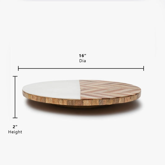 wooden lazy susan for table