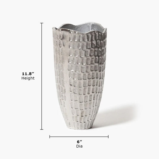 Dimensions of silver flower vase
