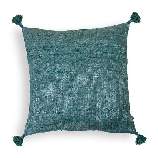 Handwoven Metallic Cushion Cover