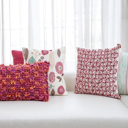 Multicolour soft collection of cushions