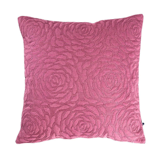 Square cushion in frech rose color