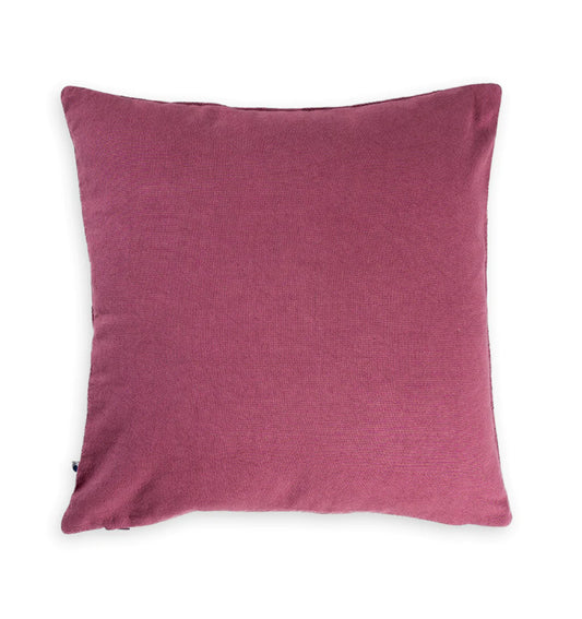 Plain cushion cover in dark pink color