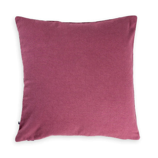 Plain purple cushion with soft texture