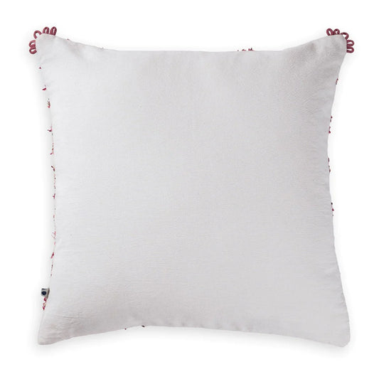 Plain white cushion cover