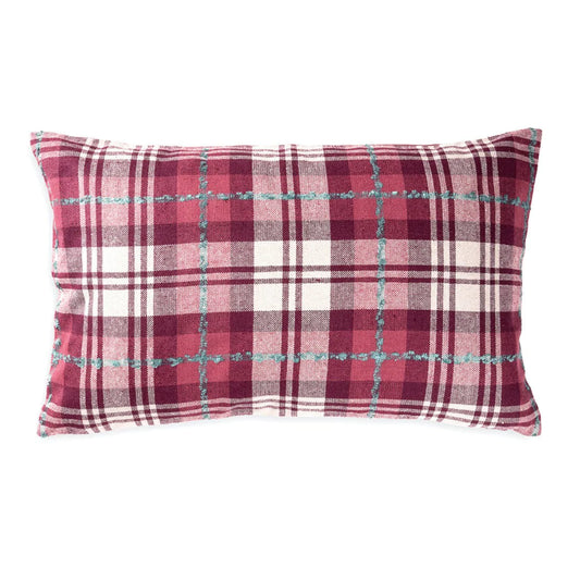 Rectangularcushion in checks design