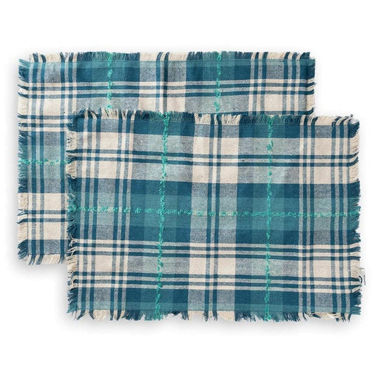 Checkered Table Matte Checkered Table Mats Online Hand woven silk