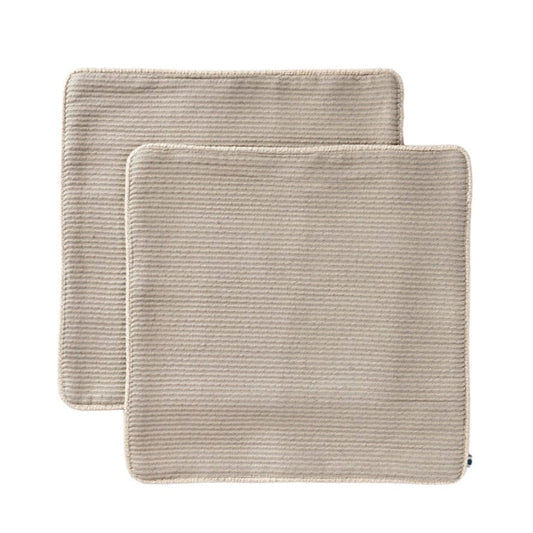 Two table napkins with rib design