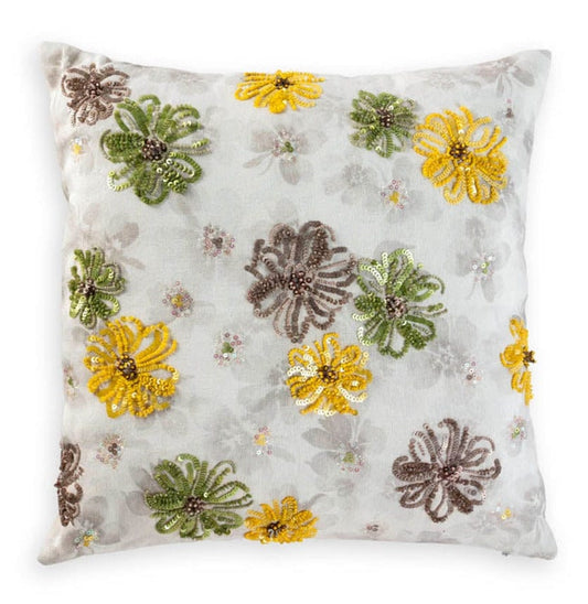 Tuscany square cushion in flower design