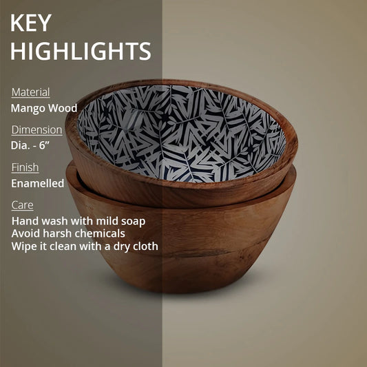 key points of Wood Salad Bowl