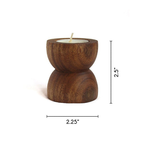 Dimensions of wooden tea light stand