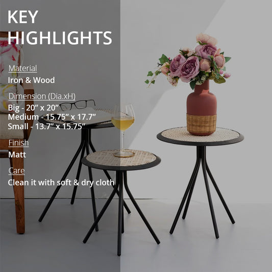 Key highlights of Wooden Side Tables