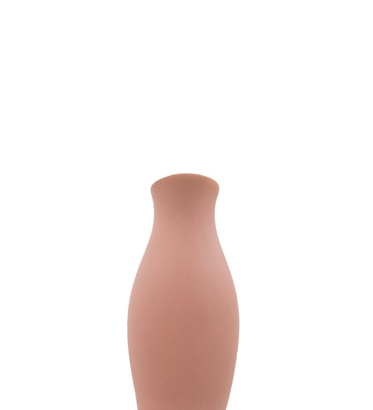 Close up of a flute shaped vase