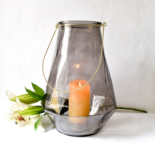 Nordic Glass Lantern for candle