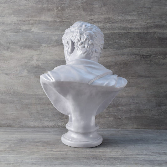 Back view of Caracalla Bust Showpiece