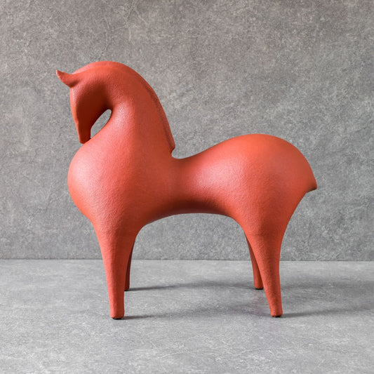 Harpalos Rust Horse Sculpture