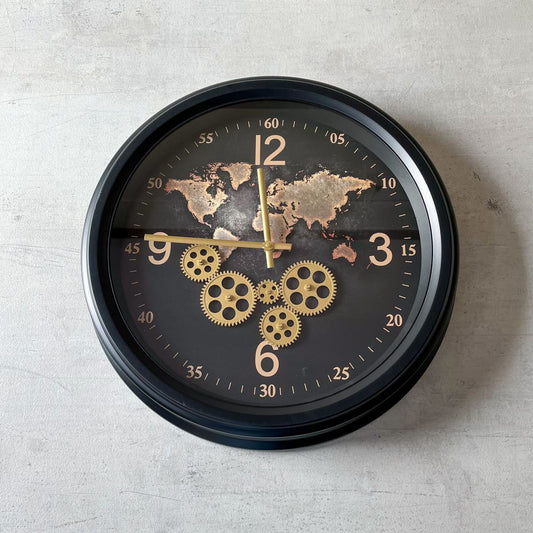 Markovna Black Vintage Wall Clock
