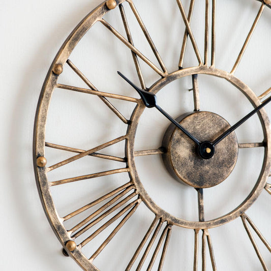 Harper Round Antique Wall Clock | Decorative Wall Clock for Home