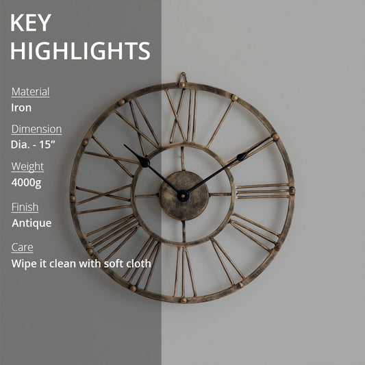 key highlights of antique wall clock