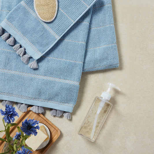 Elsa Sterling Blue Coloured Towel