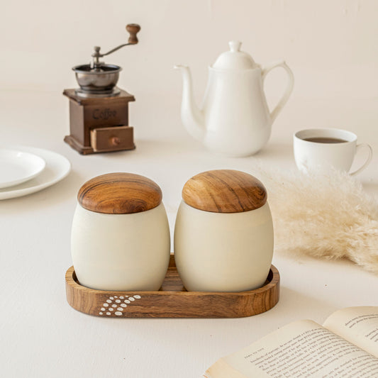 wooden Small Jars for kitchen 