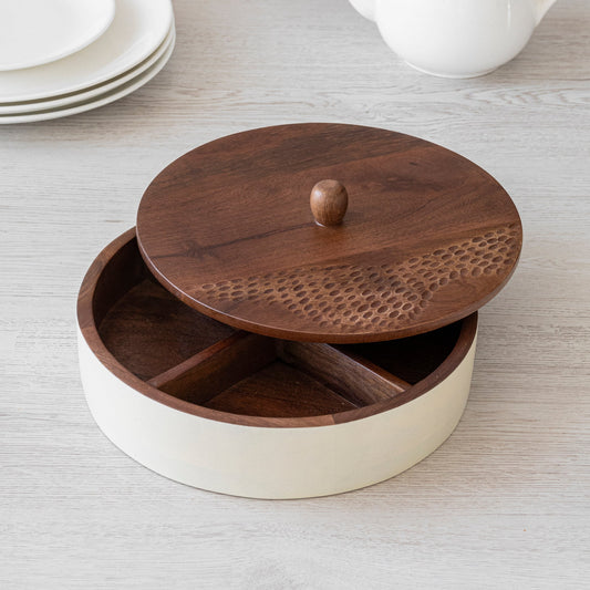Wooden container for dry fruit opr spices