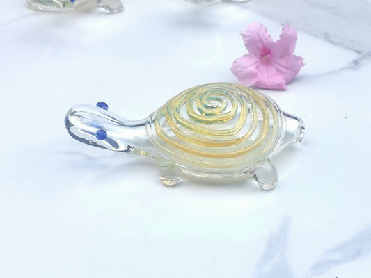 Glass Turtle Showpiece