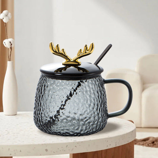 Reindeer Coffee Mug with Lid