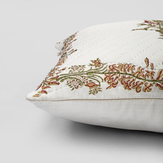 Luxury cushion cover in white color