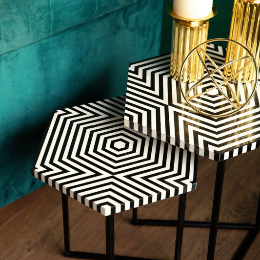Coffee Table for with black and white top