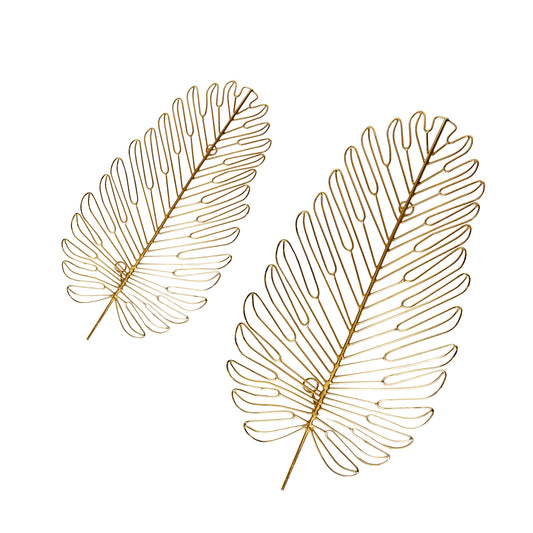 Palm Leaf Wall Décor - Set of 2 (8011492098210)