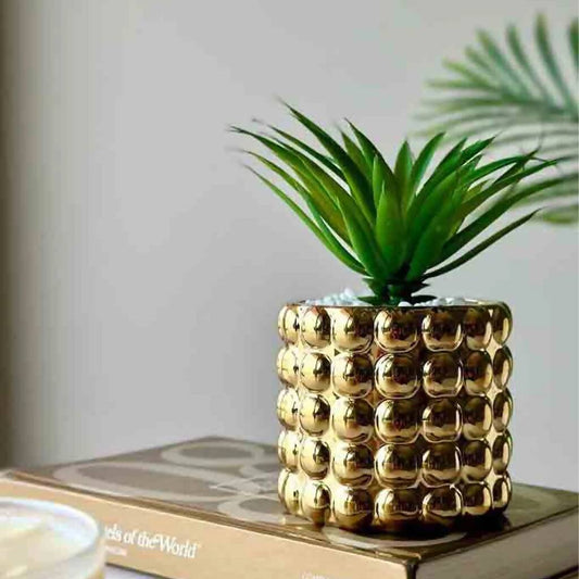 Artificial Gold Pineapple Succulent