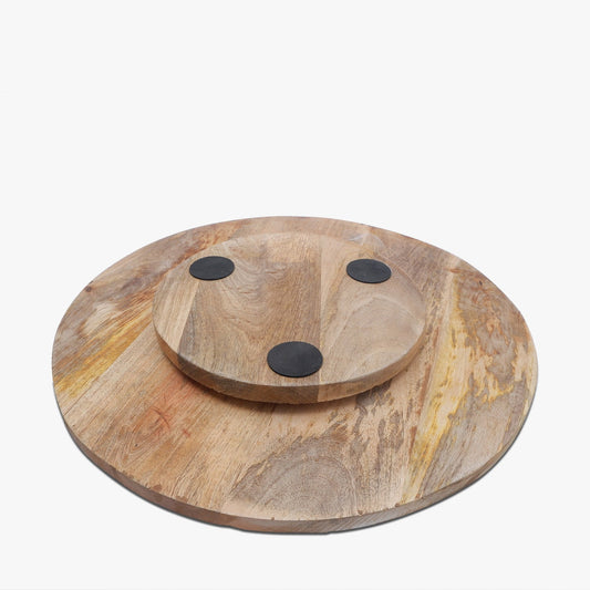 wooden platter for tableware