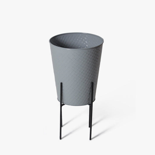 Grey Metal Planter Stand Indoor | Metal Storage Basket