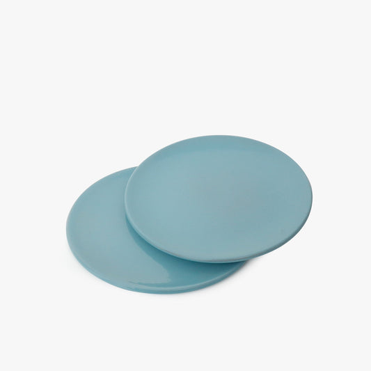 blue appetizer plates