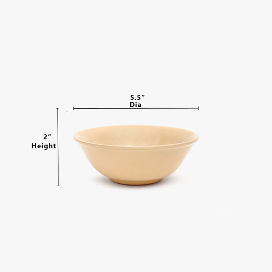 dimensions of yellow bowls