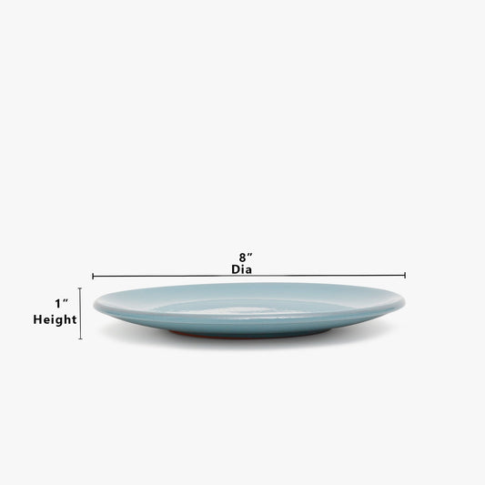Blue salad plate dimensions